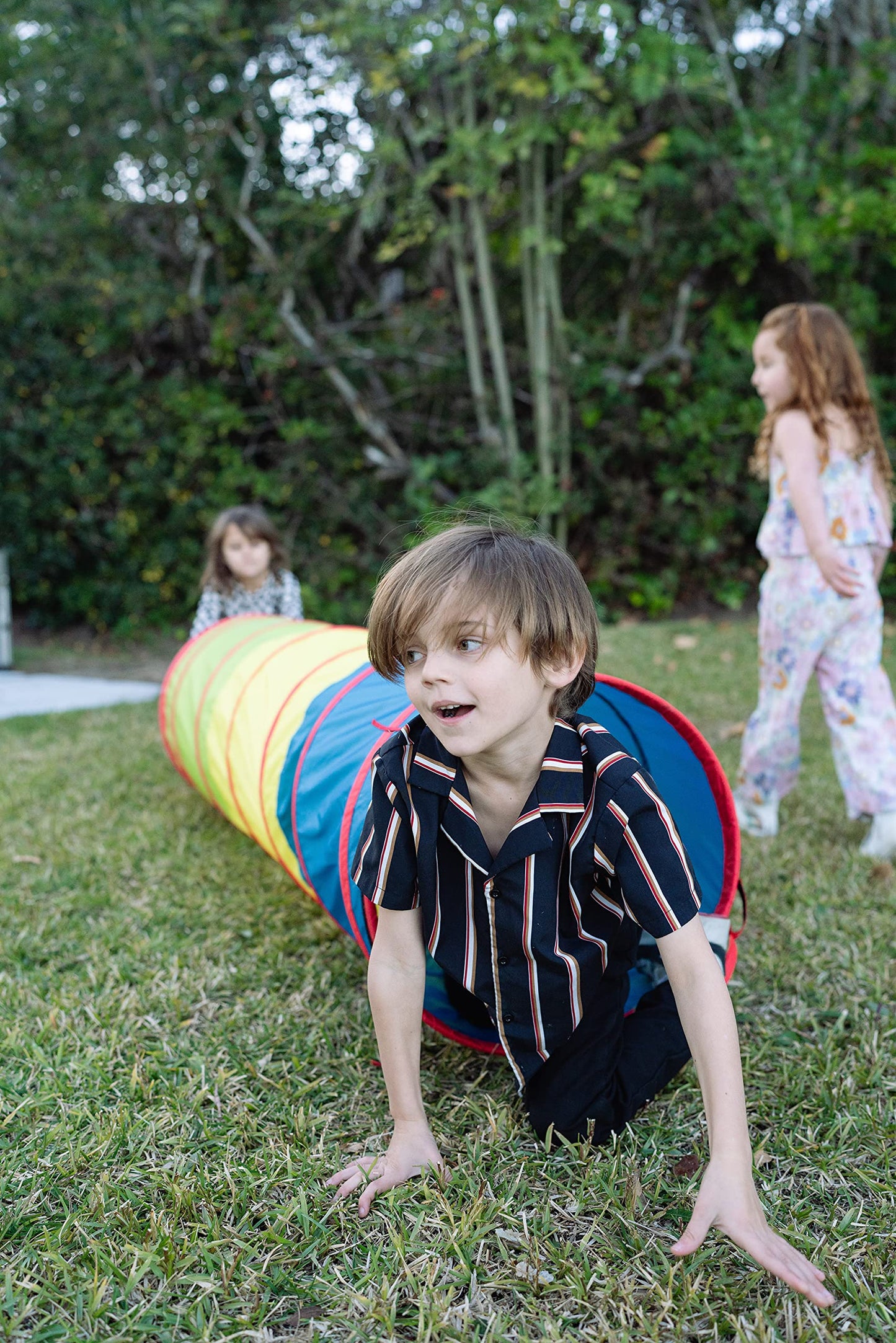 Pacific Play Tents 20560 Primary Colors 6' Play Tunnel 72'' X 19'' X 19''