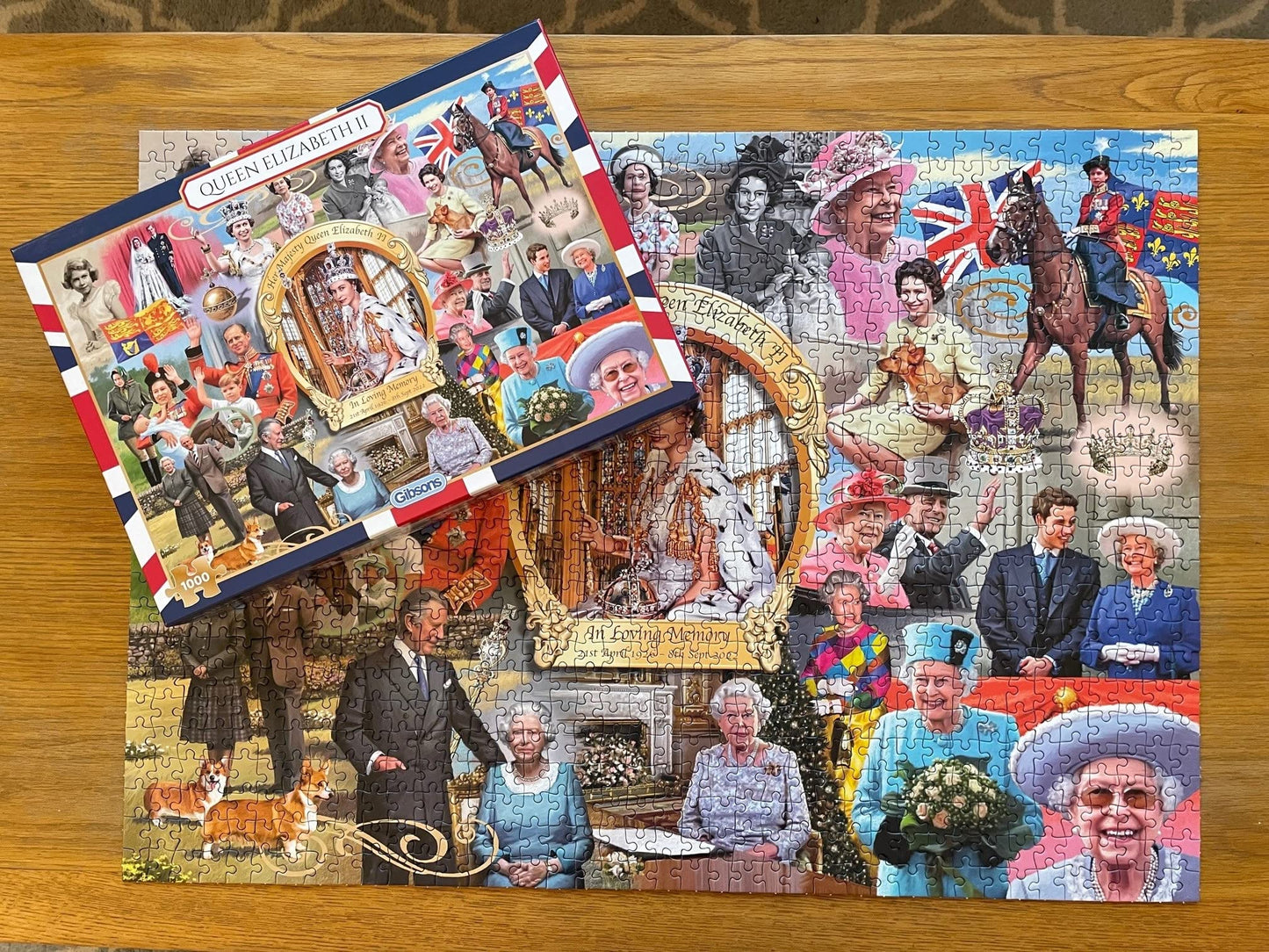 Queen Elizabeth Ii 1000 Piece Jigsaw Puzzle | Queen Jigsaw Puzzle | Sustainable Puzzle For Adults | Premium 100% Recycled Board | Great Gift For Adults | Gibsons Games