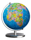 Waldauge 9" Illuminated World Globe with Heavy Metal Base, LED Constellation Night Light, Blue, for Kids Classroom Learning