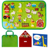 WATINC Travel Felt Board Story Set - 25PCS Portable Felt Board Educational Birthday Gift for Boys & Girls, Themed Storytelling P