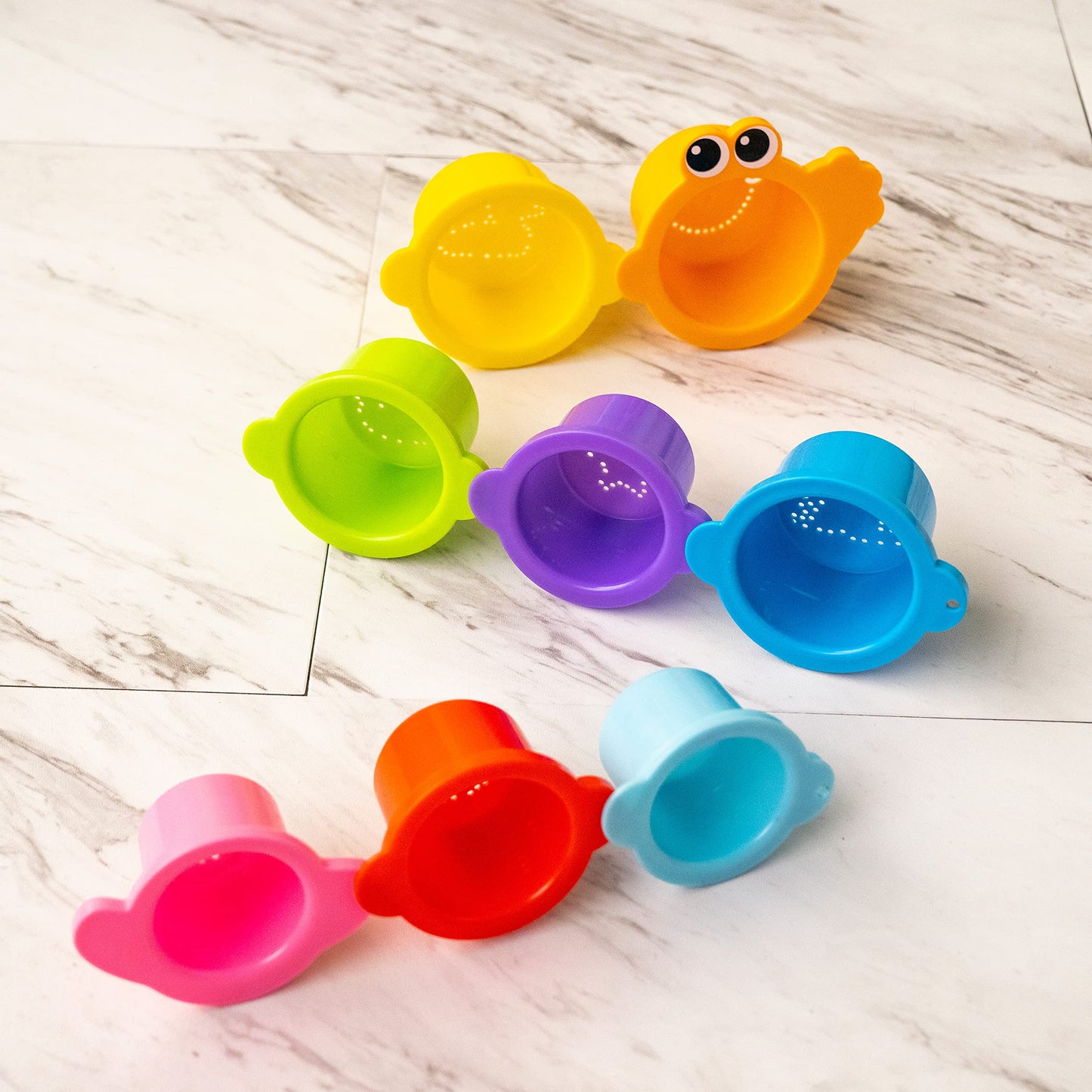 Bright Starts Splash, Splash Baby 15pc Bath Set - Waterproof Book, Rubber Ducky, Animal Toys and Stacking Cups, Unisex, 6 Months