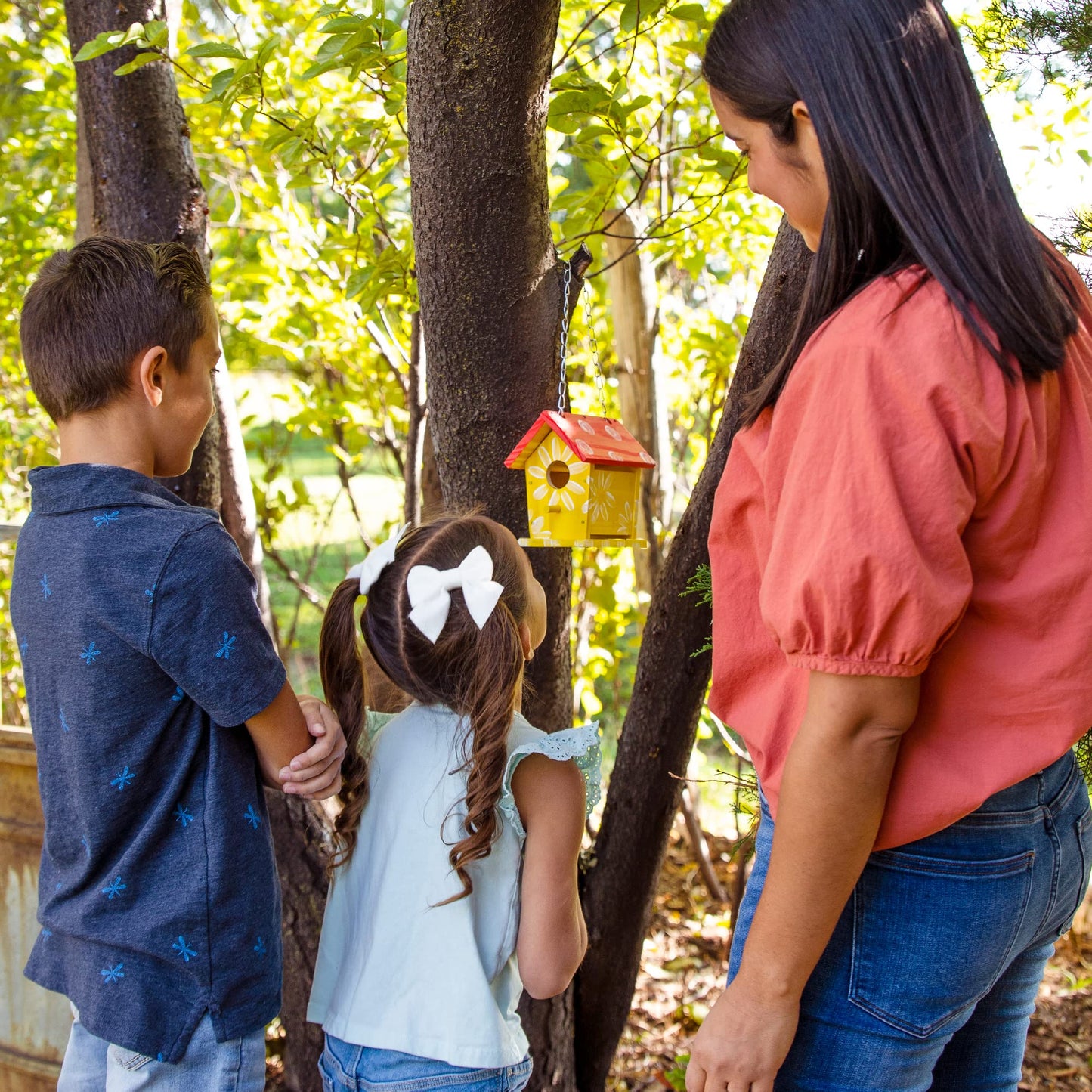 Hapinest Wooden Bird Houses to Paint and Build, Birdhouse Kit for Kids, Wood Painting Building Projects Fun Activities Arts and