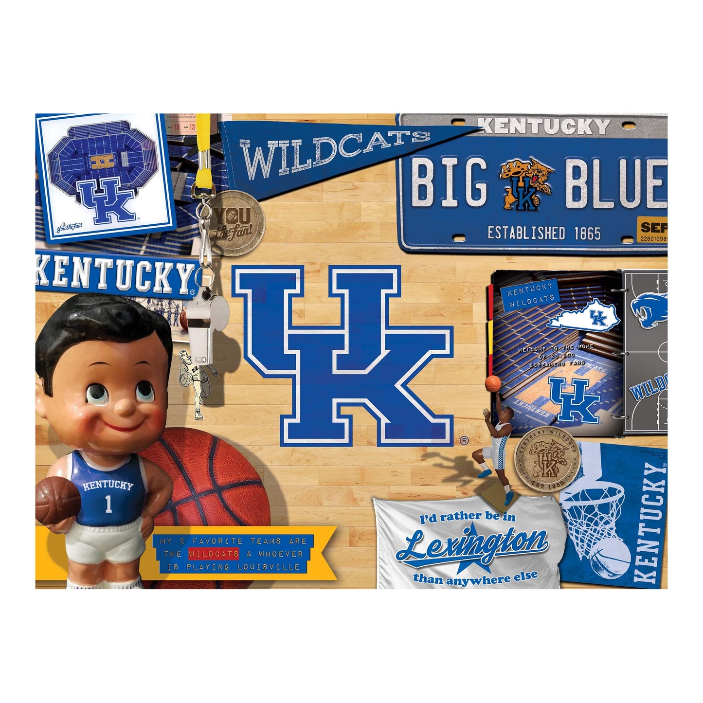 Youthefan Ncaa Kentucky Wildcats Retro Series Puzzle - 500 Pieces, Large