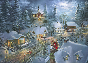 Ceaco - Thomas Kinkade - Holiday - Santa'S Silent Night - 1000 Piece Jigsaw Puzzle