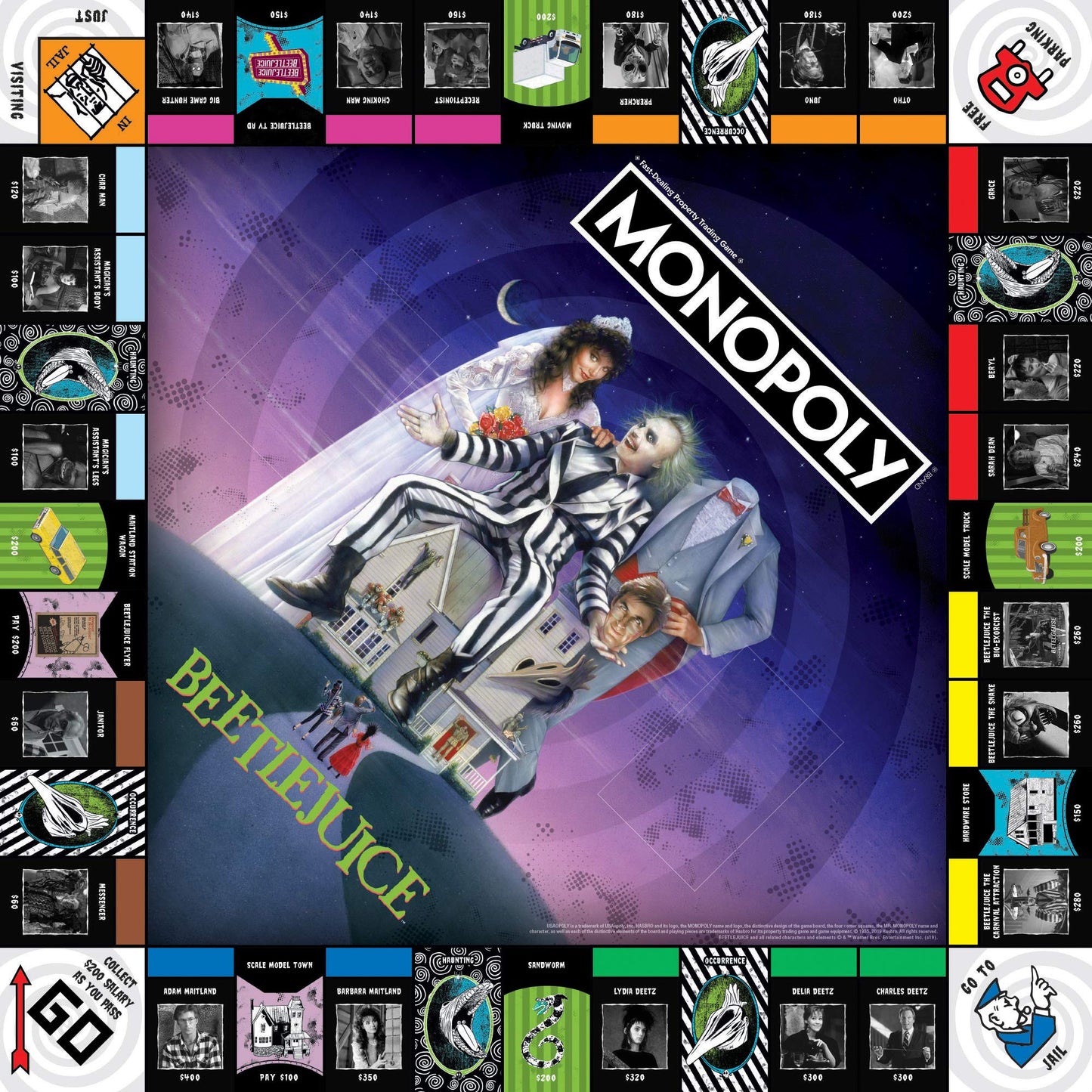 Monopoly Beetlejuice Board Game | Based On The 80’S Fantasy Film Beetlejuice | Officially Licensed Beetlejuice Merchandise | Themed Classic Monopoly Game
