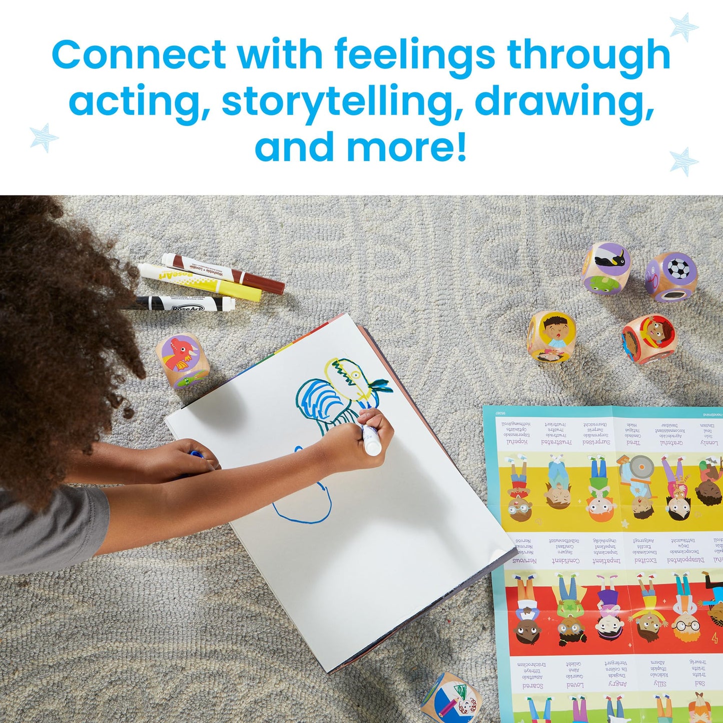 Hand2Mind Rolling For Feelings Dice Game, Therapy Games, Play Therapy Toys, Social Emotional Learning, Emotional Regulation For Kids, Social Skills Activities For Kids, School Counselor Supplies