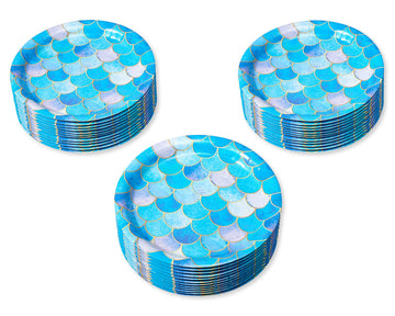 American Greetings Mermaid Party Supplies, Dinner Plates (36-Count)