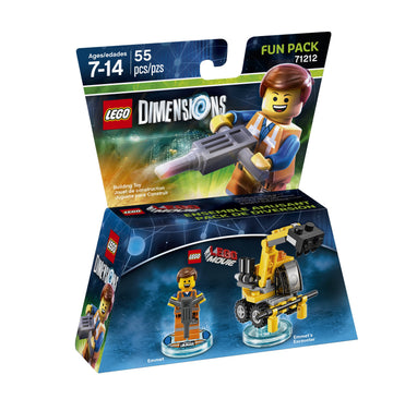 LEGO Movie Emmet Fun Pack - LEGO Dimensions, Model 883929464012, Made of Acrylonitrile Butadiene Styrene, Fun Toy for Kids