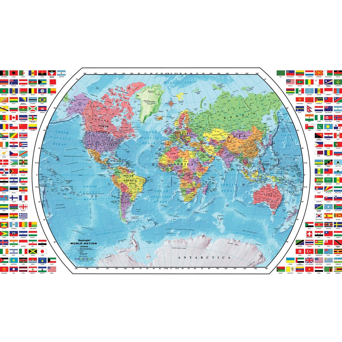 Replogle Globes 18/1 World Map