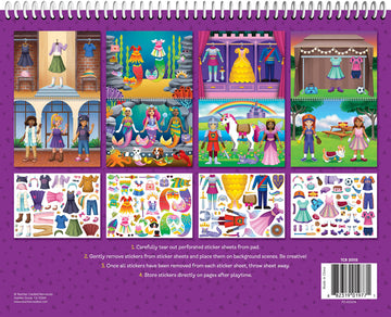 Teacher Created Resources Fashion Friends Dress-Up Reusable Sticker Pads