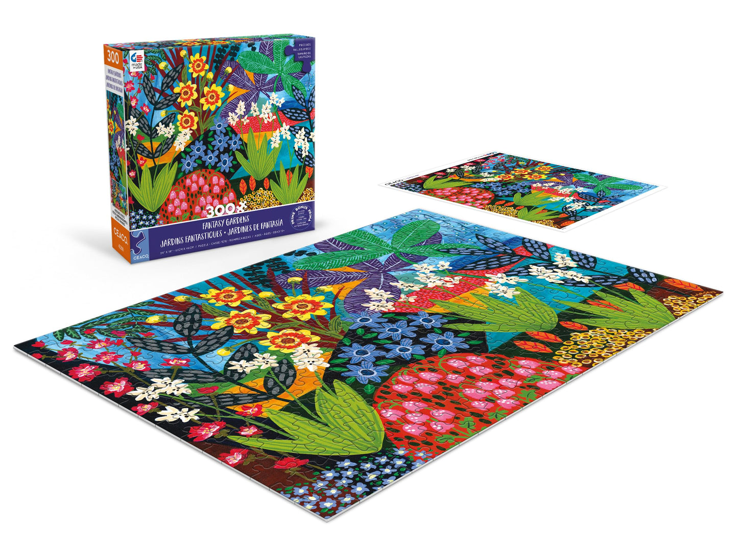 Ceaco - Liselle Larsen - Fantasy Gardens - 300 Oversized Piece Jigsaw Puzzle