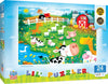 Baby Fanatics MasterPieces Lil Puzzler 24 Piece Jigsaw Puzzle for Kids - Old MacDonald's Farm - 19x14