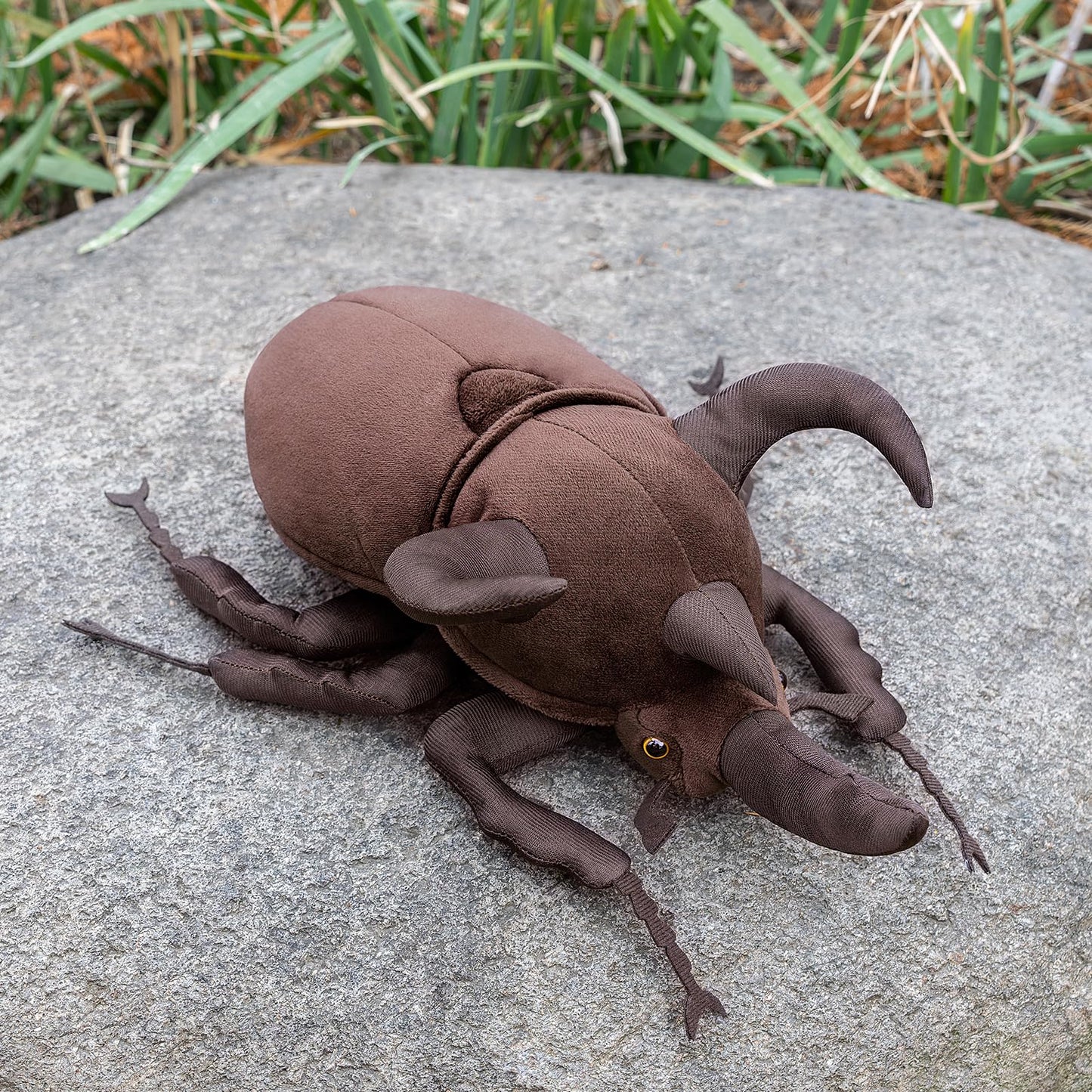 ZHONGXIN MADE 10 Atlas Beetle Plush Toy - Realistic Chalcosoma Stuffed Insect Model, Unique Gifts for Kids