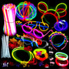 500 Glow Sticks Party Pack Necklaces And Bracelets - Ultra Bright Glow in The Dark Party Supplies, Bulk 8 Mixed Colors 200 St