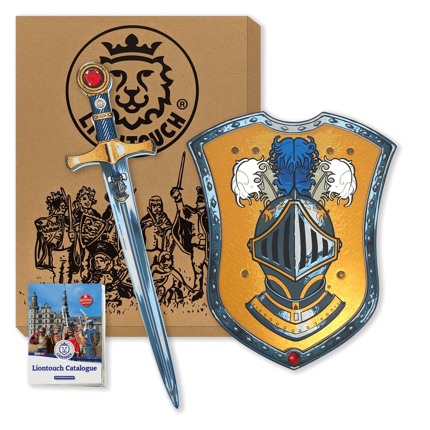 Liontouch - Mystery Knight Toy decorative replica blade & Shield for Boys - Age 3-8 Years | Medieval Play Set in Durable & Safe Foam for Kids Pretend Play | Safe & Battle Accessories for Dress Up & Costumes