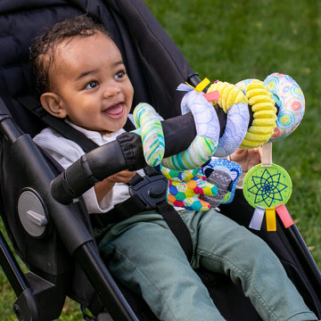 Infantino Stretch & Spiral Activity Toy - Textured Play Activity Toy For Sensory Exploration And Engagement, Ages 0 And Up, Koala