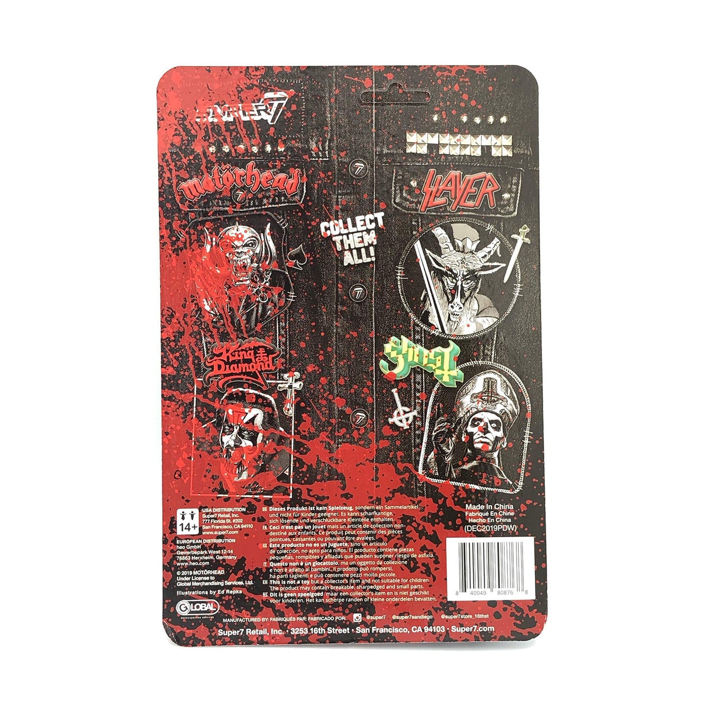 Super7 Motorhead Warpig (Bloody Version) Reaction Figure, Multicolor