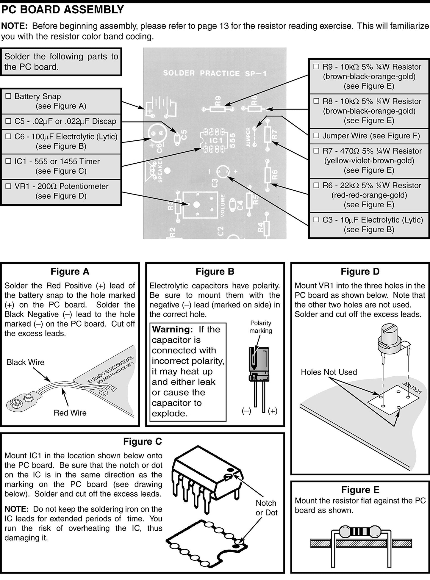 Elenco Practical Soldering Project Kit