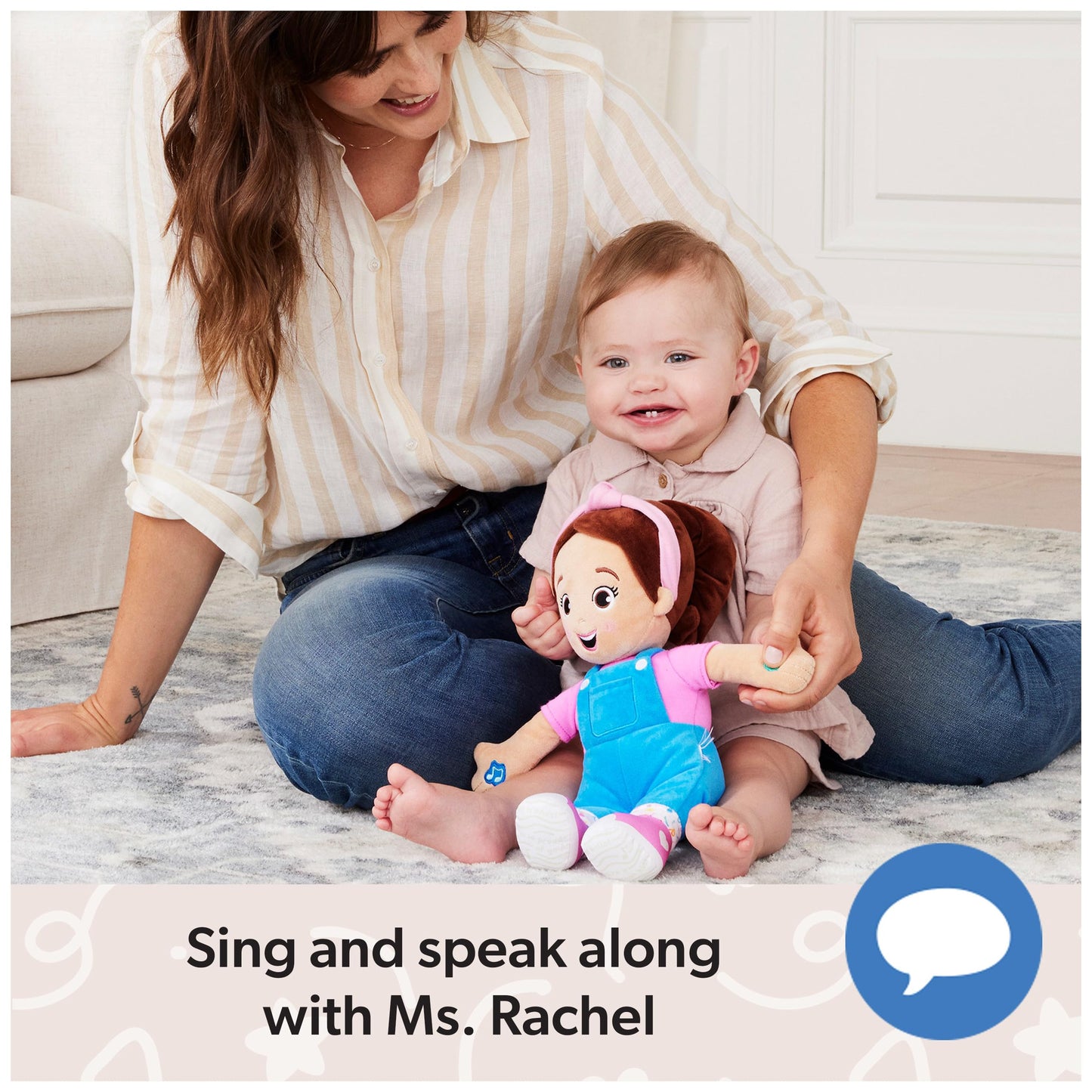 Ms. Rachel Official Speak & Sing Doll, 16 Tall Interactive Toy With 4 Songs & 16+ Phrases, Toddler Toys For Girls & Boys Ages