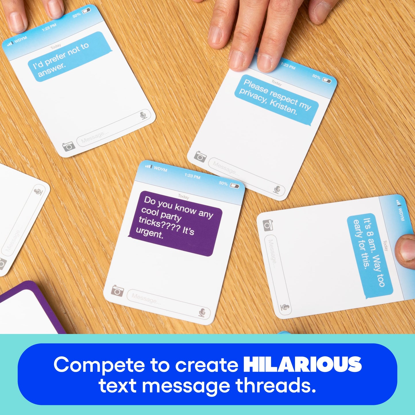 WHAT DO YOU MEME? New Phone, Who Dis? Family Party Game - Multi-colored, Model NPWD432, Perfect for Easter Basket Stuffers