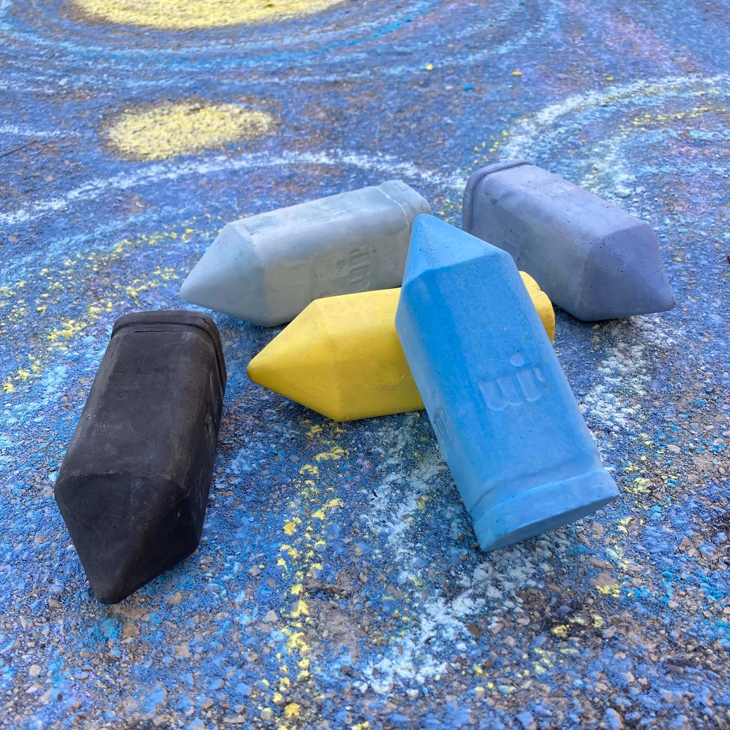 Urban Infant Non-Toxic Sidewalk Chalk For Toddlers And Kids - Washable Outdoor Jumbo Chalk - Starry Night