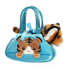 Aurora® Fashionable Fancy Pals™ Peek-A-Boo Tiger™ Stuffed Animal - On-The-Go Companions - Stylish Accessories - Orange 7 Inches