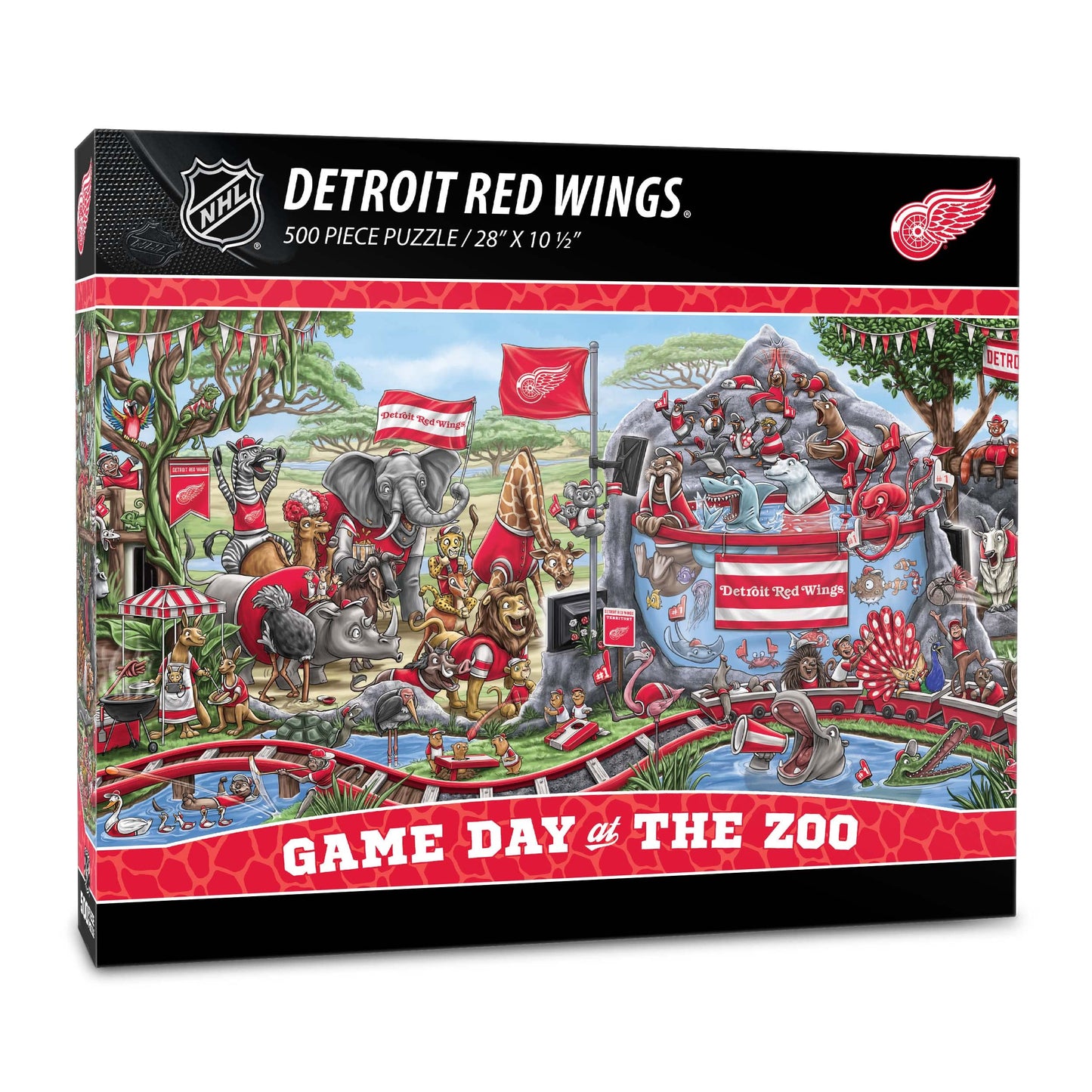 YouTheFan NHL Detroit Red Wings Game Day at The Zoo 500pc Puzzle