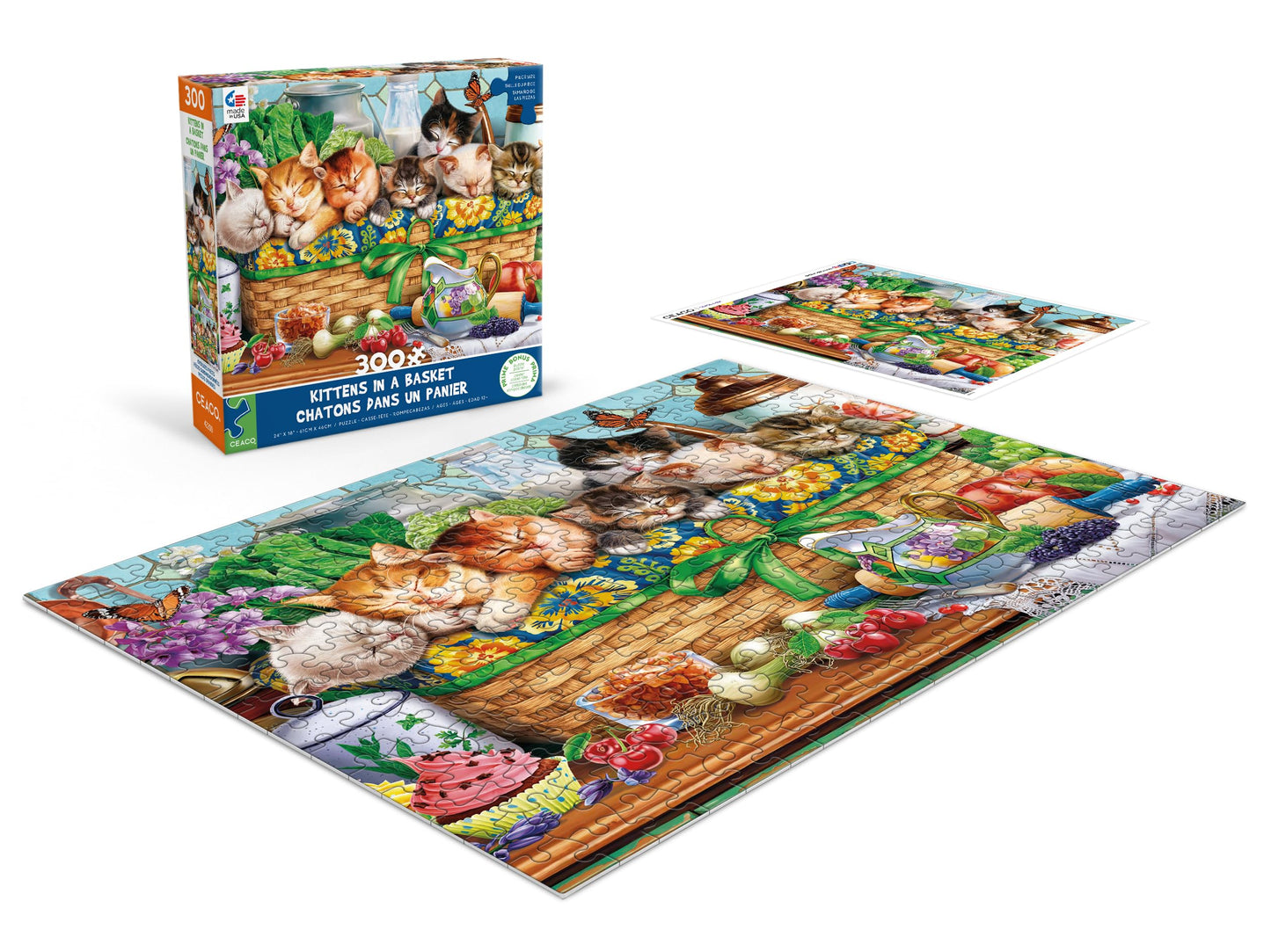 Ceaco - Kittens In A Basket - 300 Piece Jigsaw Puzzle