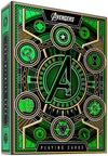 theory11 Avengers Green Edition enhanced Playing Cards - Marvel Studios' The Infinity Saga Deck