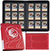 Binder for Lorcana Cards enhanced 9 Pocket Trading Card Album with 500 Pockets & Playmat Compatible with Lorcana Cards Tokens and Rules sheet - Classic Red