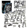 Fantasy Creatures Mini Rpg Action Figures- 56 Monster Miniatures W 12 Difft Sculpts- Large Direwolfs Cyclops Dragons Phoenix & More- 1/32Nd Scale, Fully Dungeon Paintable- Compatible W Dnd Pathfinder