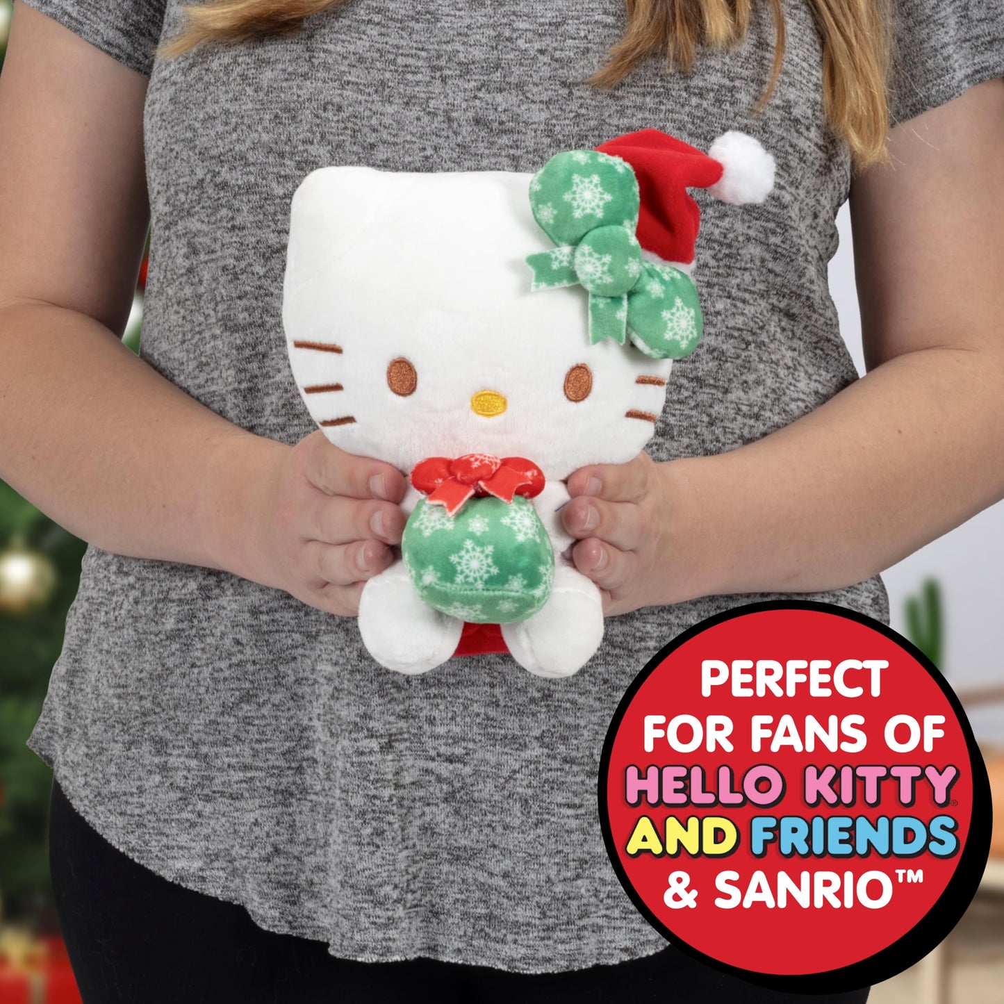 Hello Kitty And Friends 8' Hello Kitty Plush - Limited Edition - Officially Licensed Sanrio - Cute Soft Stuffed Animal Toy Figure - Easter Basket Stuffer Gift For Kids, Boys, Girls - 2+