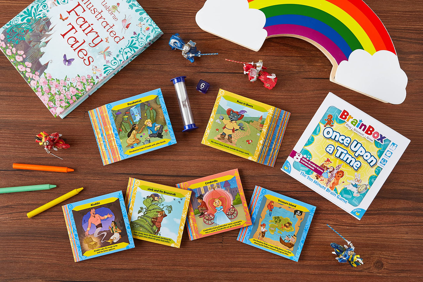 Brain Box BrainBox Once Upon a Time Card Game - Memory & Observation, Family-Friendly, Small, Multicolor, Model G1-11127, Ages 8+