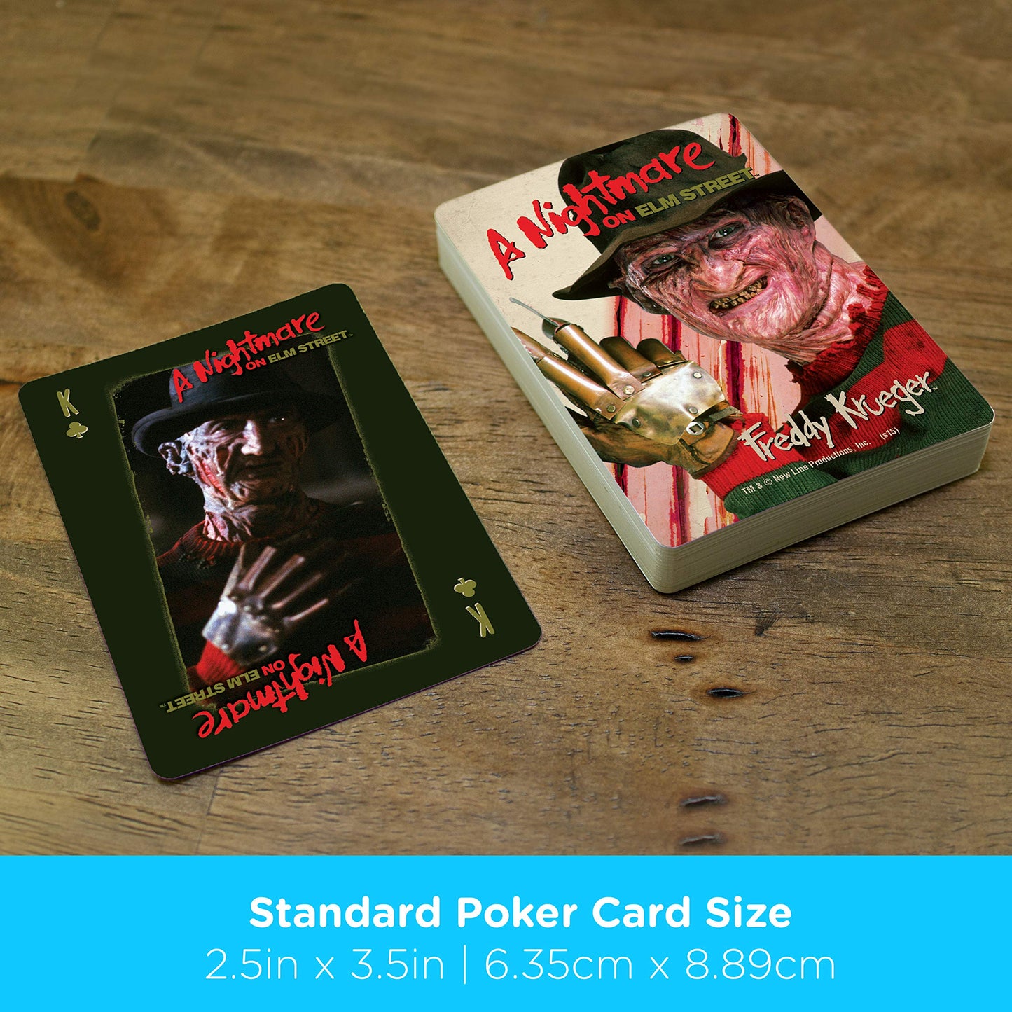 Aquarius A Nightmare On Elm Street Playing Cards - Noes Themed Deck Of Cards For Your Favorite Card Games - Officially Licensed Merchandise & Collectibles