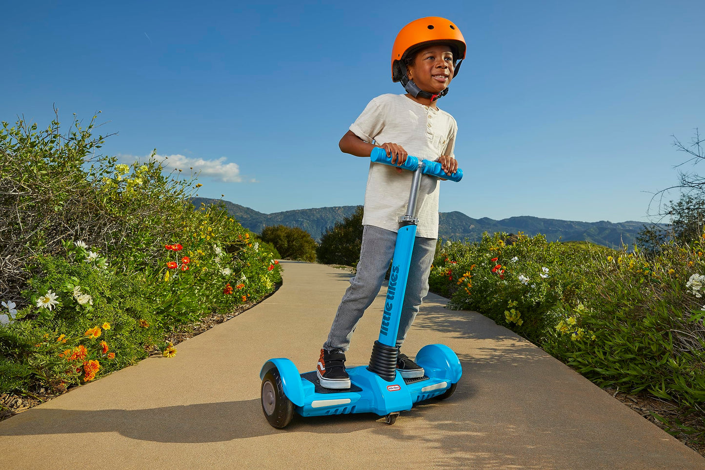 Little Tikes Lean To Turn Hoverboard With Rechargeable Battery, Adjustable Handlebar, Durable Wheels, For Kids, Children, Toddle