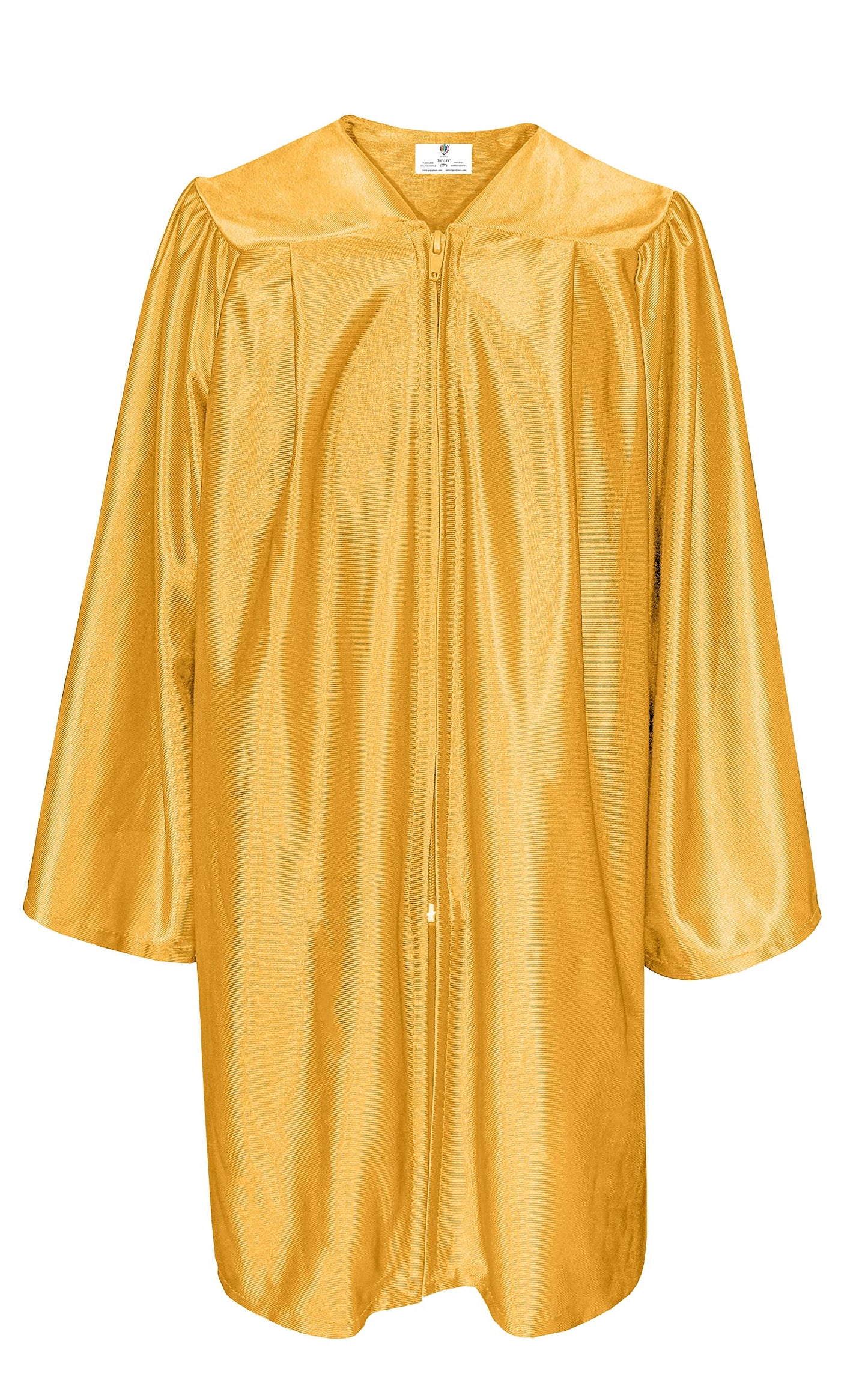 Gradplaza Shiny Choir Robe Kindergarten Preschool Graduation Gown Shiny Graduation Gown For Kids Gold Size 24