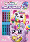 Rainbocorns 32-Page Color by Number Coloring and Activity Book with 8 Crayons 49924