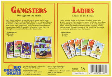 Rio Grande Games Bohnanza Ladies and Gangsters Game - Cardboard, Multicolor, Model RGG508
