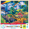 Masterpieces 48 Piece Fun Facts Jigsaw Puzzle For Kids - Dinosaur Friends Wood Puzzle - 12''X12''
