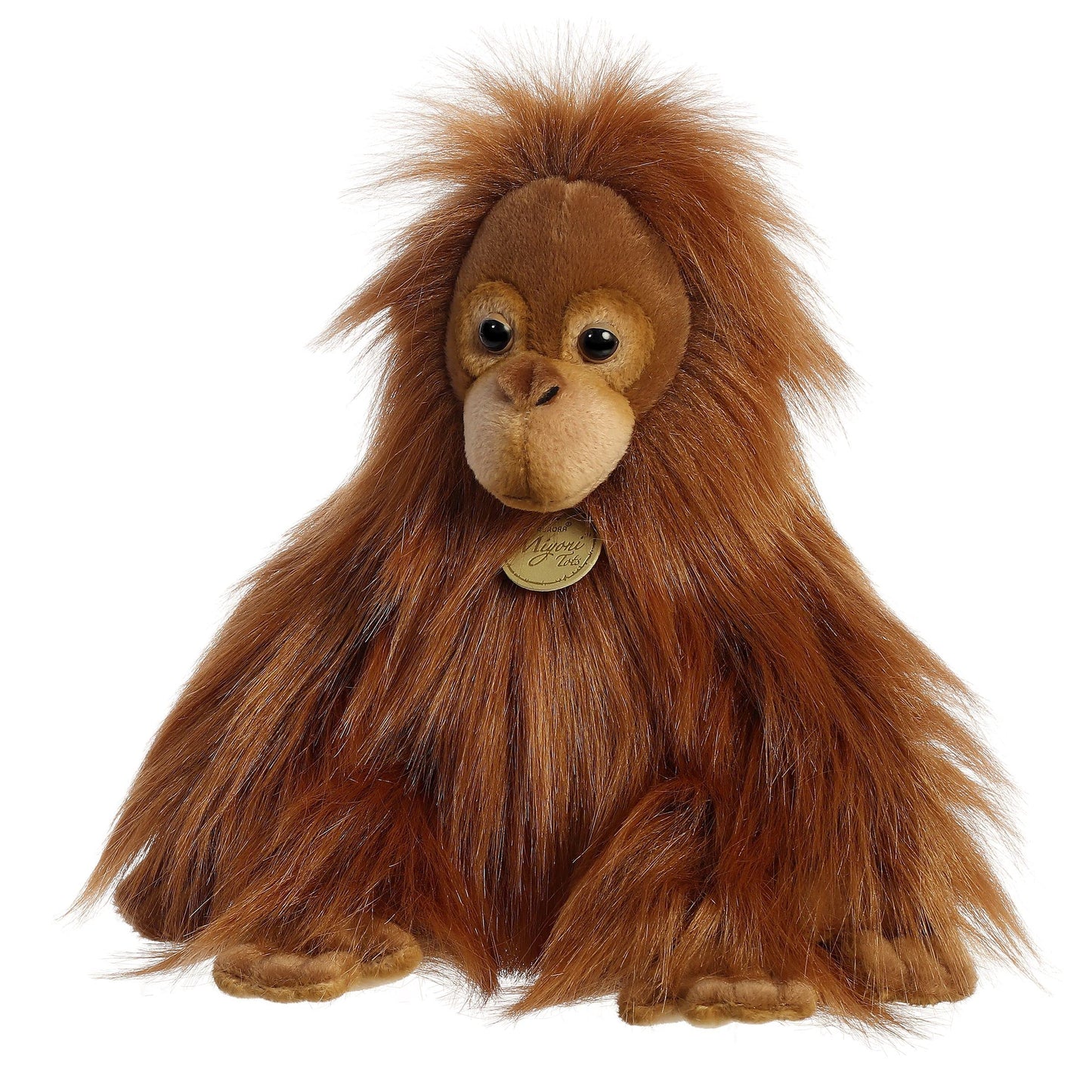 Aurora® Adorable Miyoni® Tots Baby Orangutan Stuffed Animal - Lifelike Detail - Cherished Companionship - Orange 11 Inches