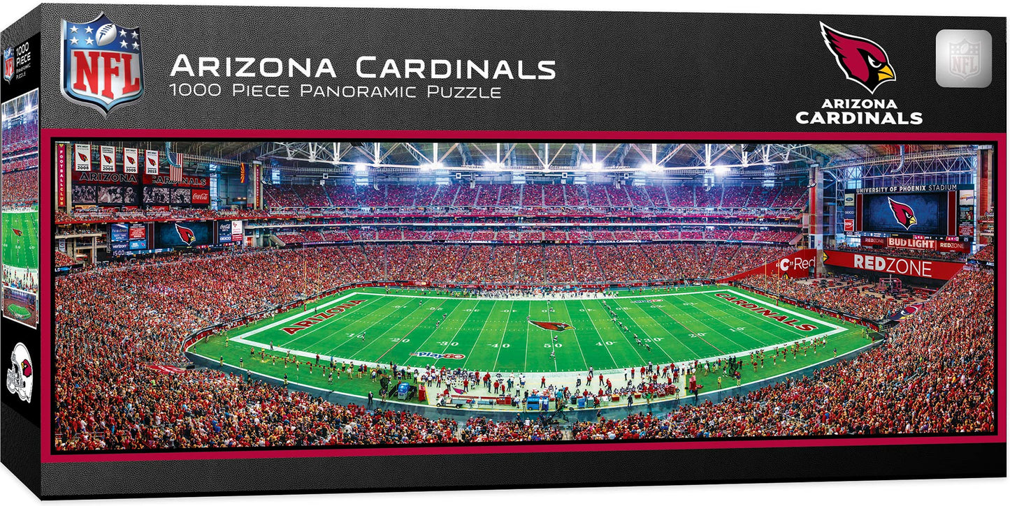 Masterpieces Nfl Arizona Cardinals Stadium Panoramic Jigsaw Puzzle, 1000 Pieces, Team Color