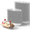 Super Fun Recyclable 8Oz Banana Split Boats 250 Pack. Durable, Disposable Ice Cream Sundae Bowls. Perfect Plastic Cups For Socia