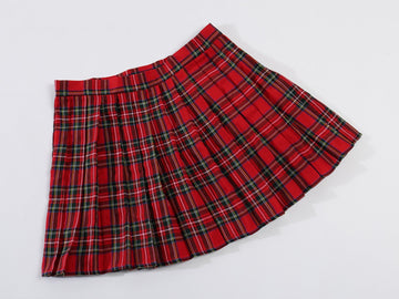 Beautifulfashionlife Women`S School Scottish Tartan High Waist Short Skirts (4Xl,Red Grey Brown)