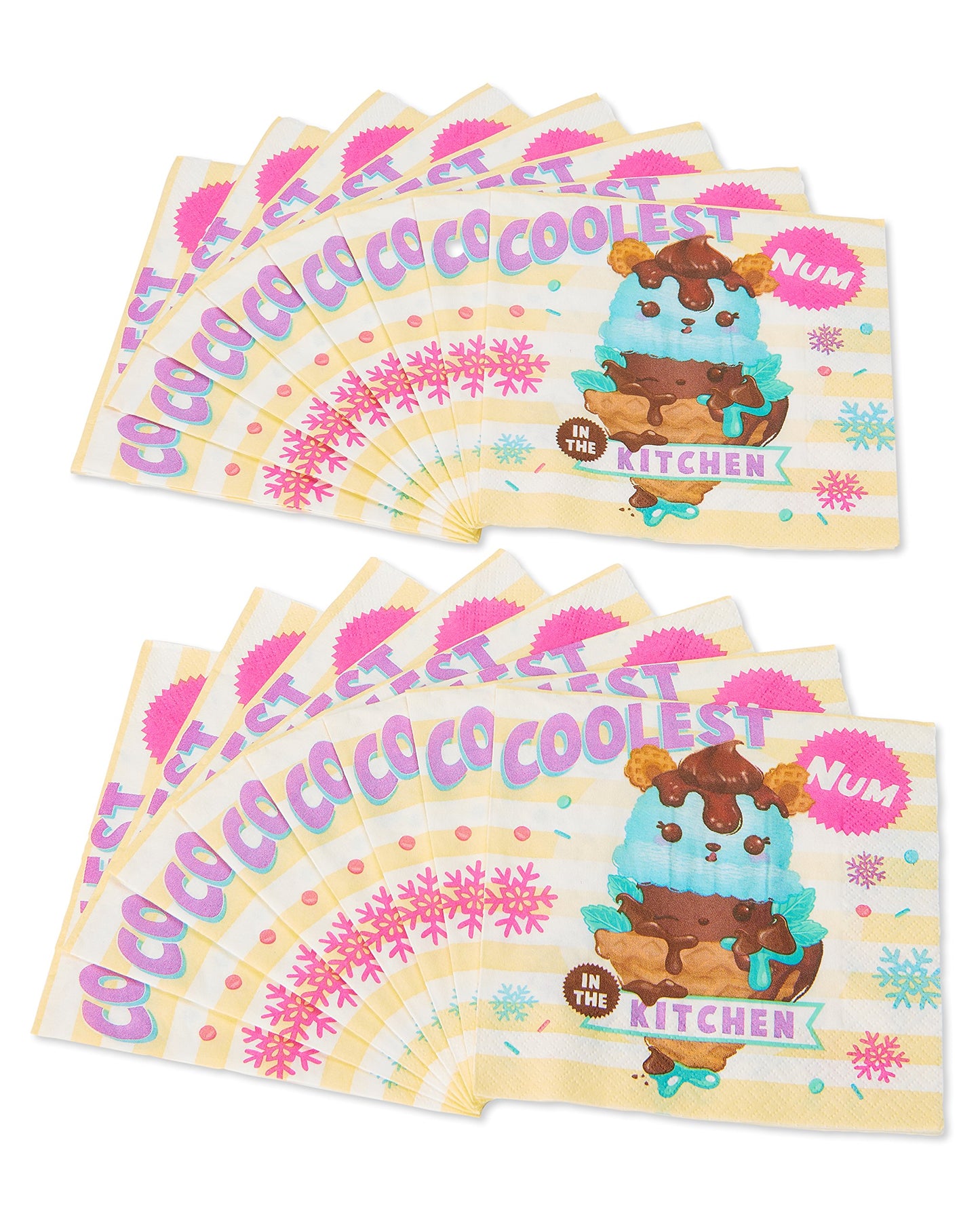 American Greetings Num Noms 16 Count Lunch Paper Party Napkins