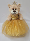 Kinnex Collections Since 1997 12'' Quince Anos Last Doll Teddy Bear With Dress (Centerpiece) ~ Arc09832-6 (Gold)