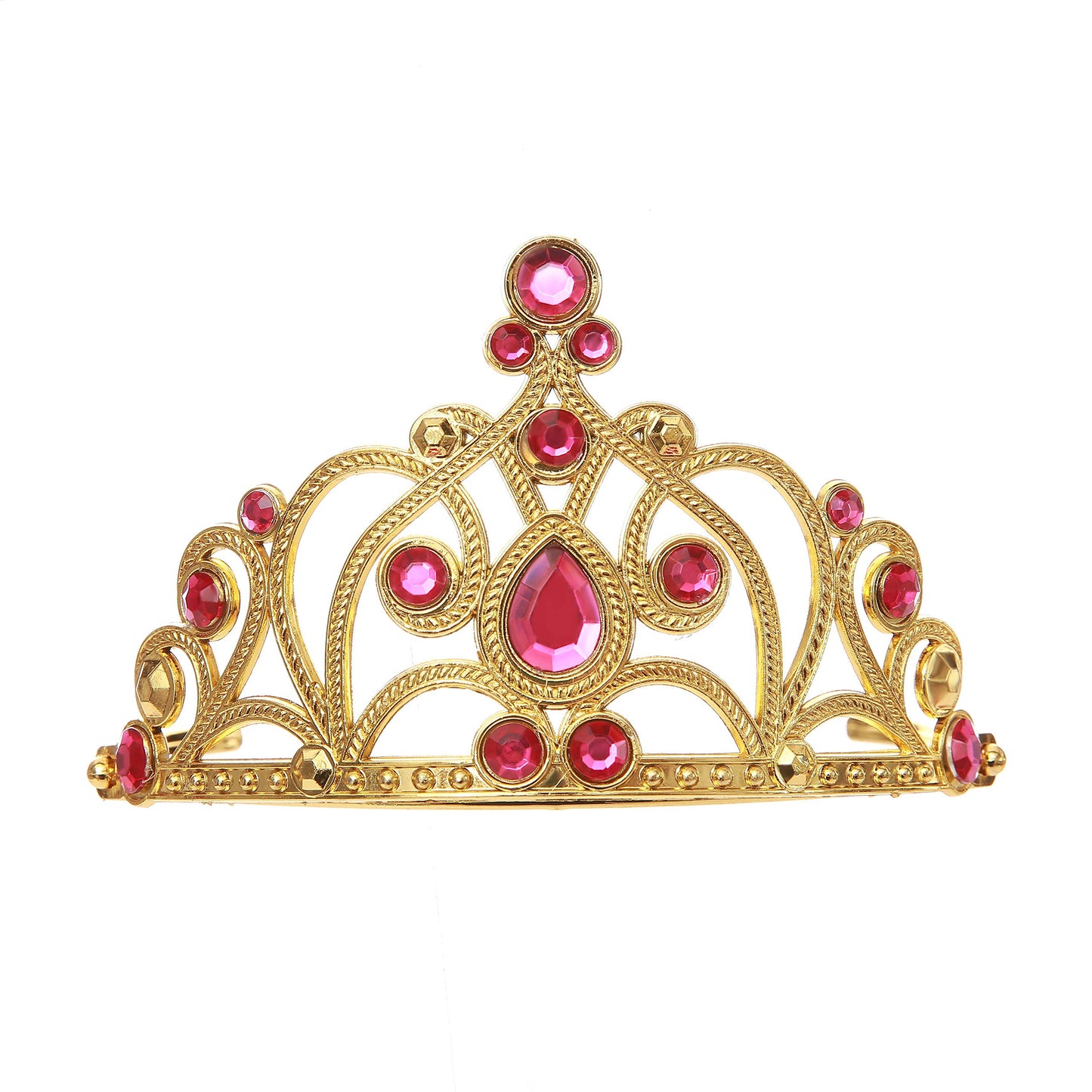 Spunicos Girls Belle Princess Costume Accessories Set With Gloves,Earrings,Wand And Crystal Jewels Crown,Necklace
