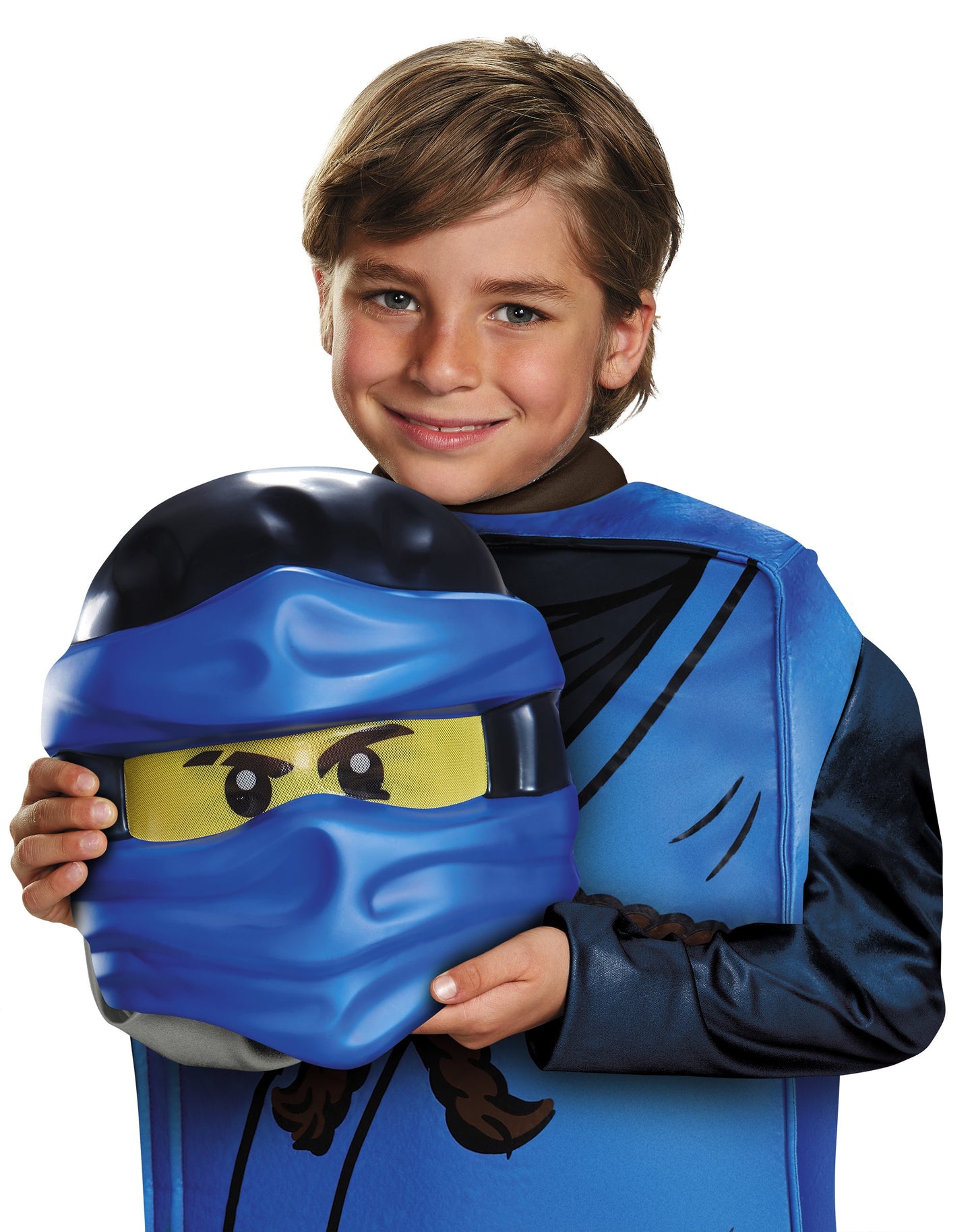 Jay Deluxe Ninjago Lego Costume, Large/10-12