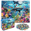 Lelemon Puzzles For Kids Ages 4-6,Underwater World Puzzle 100 Piece Puzzles For Kids In A Metal Box, Educational Kids Puzzles Jigsaw Puzzles 100 Piece Puzzle Games Puzzle Toys For Girls And Boys