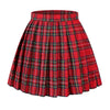 Beautifulfashionlife Women`S School Scottish Tartan High Waist Short Skirts (4Xl,Red Grey Brown)