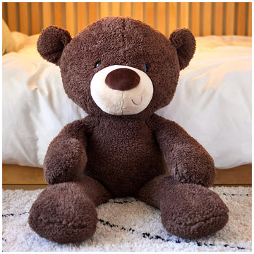 Gund Fuzzy Teddy Bear, Premium Stuffed Animal For Ages 1 And Up, Chocolate Brown, 13.5